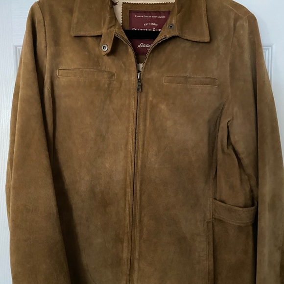 Eddie Bauer Jackets & Blazers - EUC Eddie Bauer WASHABLE SUEDE NO FLAWS size PL beautiful impeccable lining